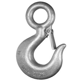 FORGED EYE HOIST HOOK W/ SAFETY LATCH