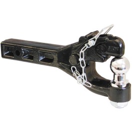 2in BALL/PINTLE HOOK COMBINATION RECEIVER MOUNT