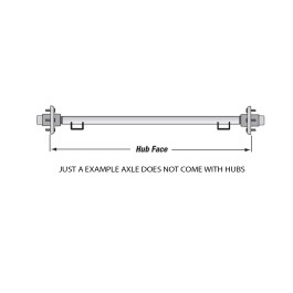 3500# STRAIGHT AXLE BEAM ONLY, HUB FACE 51"