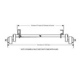 3500# TORFLEX AXLE BEAM ONLY