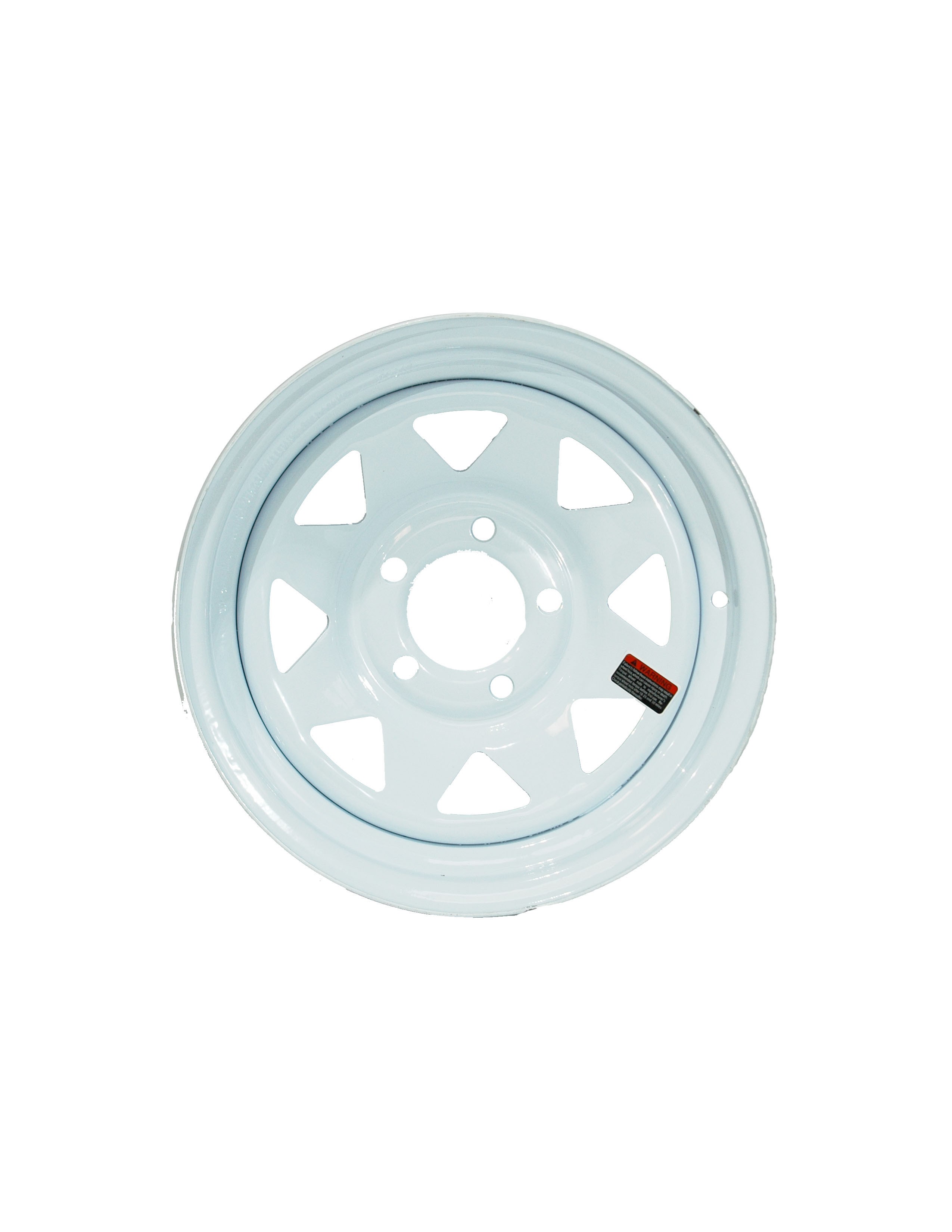 15" x 6" (5 LUG 4 1/2" BC, WHITE SPOKE WHEEL)