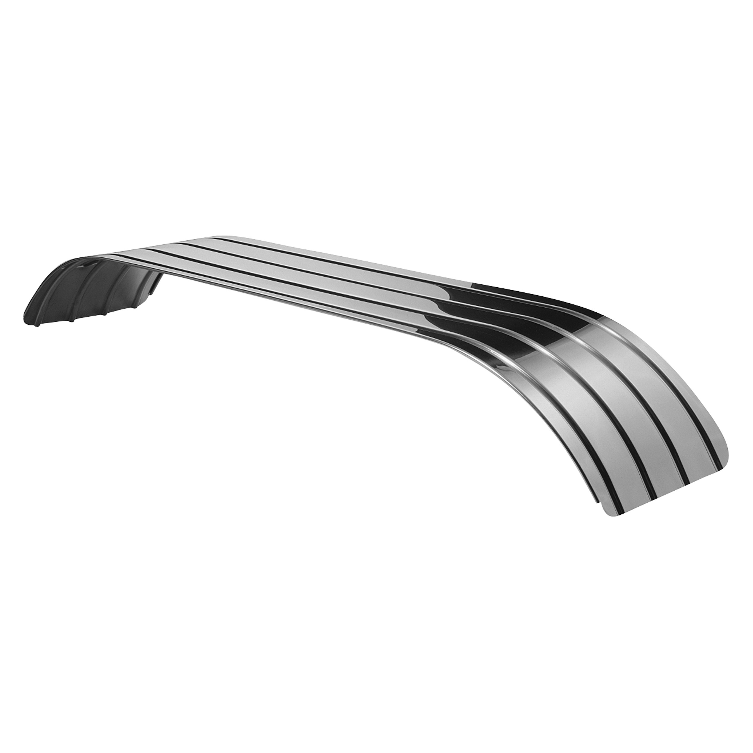 18 GAUGE POLISH STAINLESS STEEL DOUBLE RADIUS TANDEM FENDERS (EXTRA LONG)