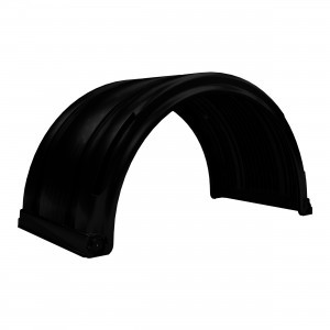 SPRAY MATE POLY FULL ROUND FENDERS W/ SLIDE TRAC (BLACK)(1 FENDER)