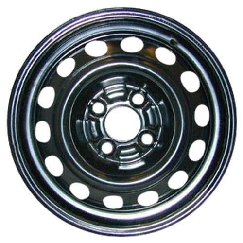 14in x 5 1/2in (4 LUG 100MM BC, STEEL PASS. WHEEL, BLK. RECON)