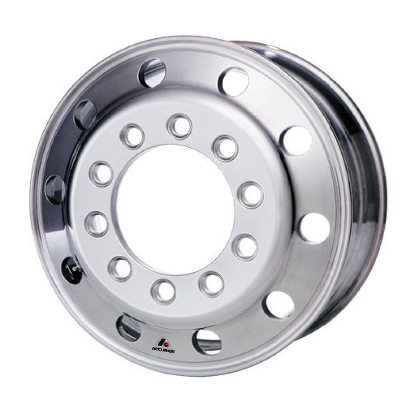 22.5 X 8 1/4in ALUMINUM WHEEL STUD PILOT POLISH (REAR)