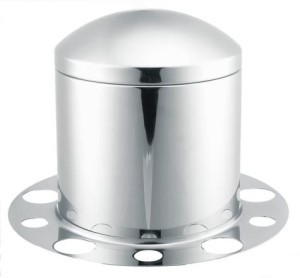 STAINLESS STEEL REAR AXLE COVER (10 LUG, 285MM BC.)