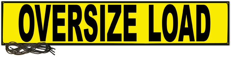 18" x 84" OVERSIZED LOAD MESH BANNER