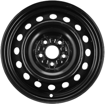 15in x 6in (5 LUG 4in BC, PASS. STEEL WHEEL, BLK.)