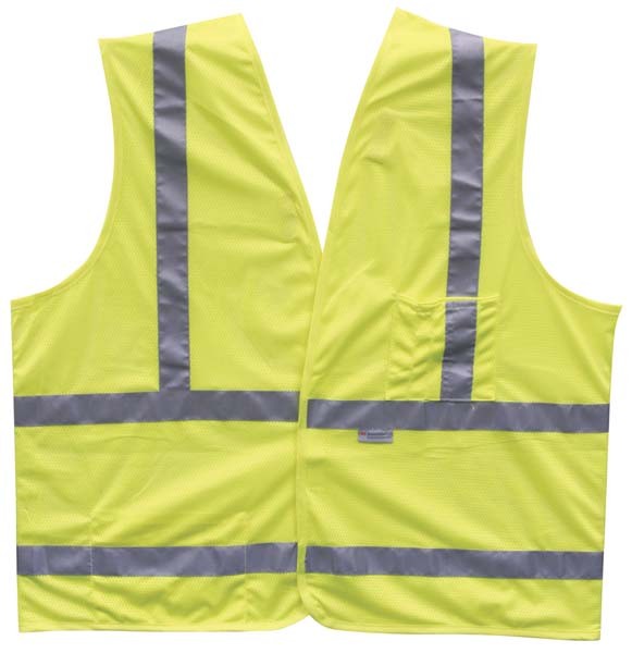 SAFETY VEST, FLUORESCENT LIME, SIZE  XX- LARGE