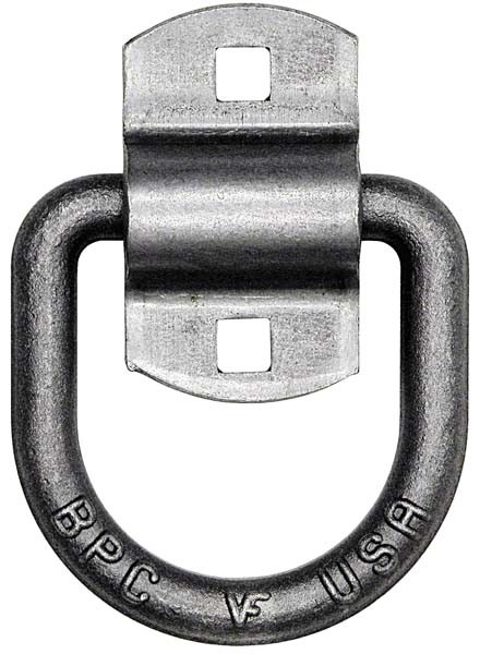 1/2in D-RING W/ BOLT ON BRACKET (2 1/2in OD, 2 3/8in ID)