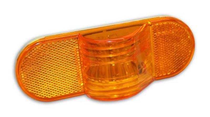 OVAL LED LIGHT, MID TURN SIGNAL/ MARKER (AMBER)