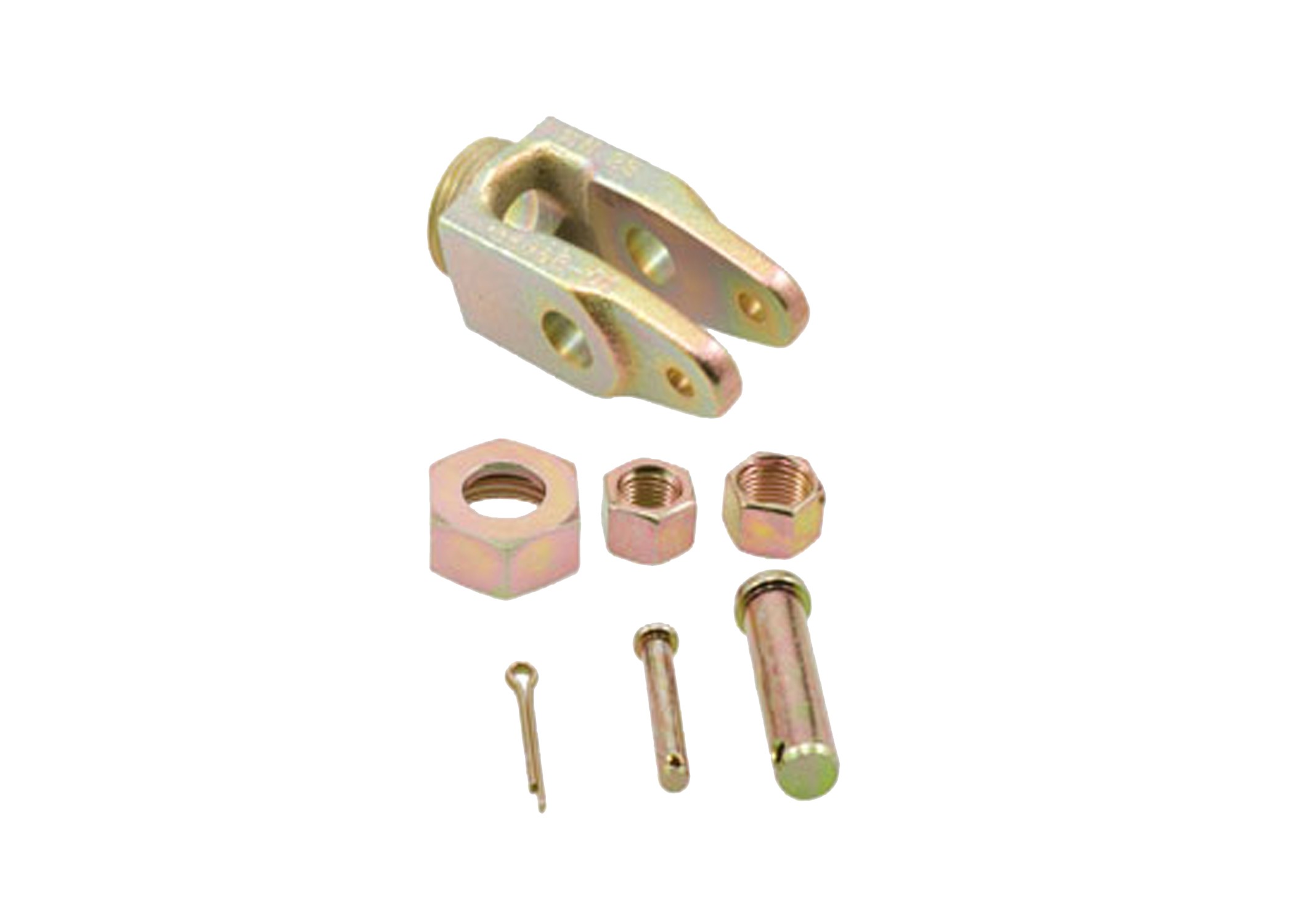 AUTOMATIC SLACK ADJUSTER CLEVIS (COLLAR LOCK STYLE (1) 1/2in (1) 5/8' COLLAR NUTS)