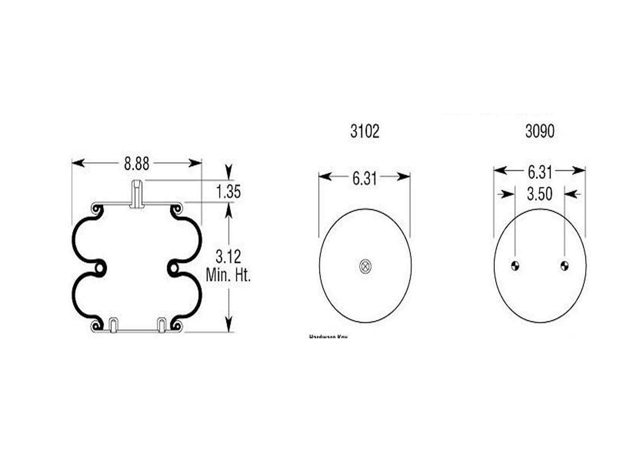 AIR BAG DOUBLE BELLOWS STYLE