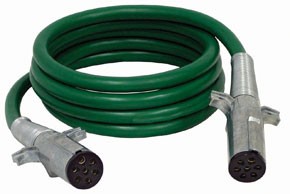 STRAIGHT CABLE ASSY. (GREEN 15FT.)