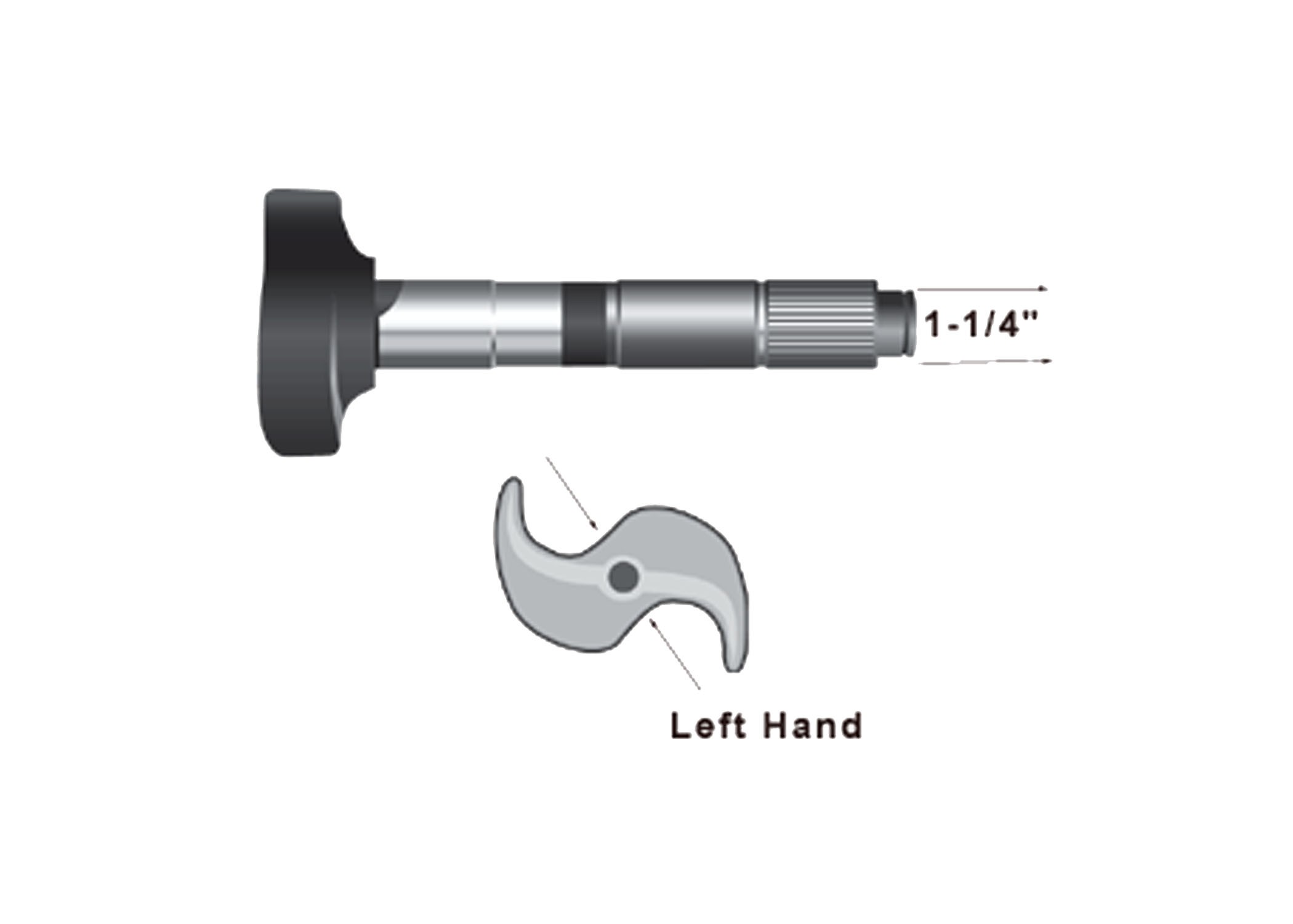 LH CAM SHAFT 13.437in, 28 SPLINE, 1.50 DIA.