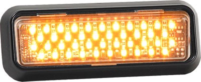 LED THINLINE STROBE 2-1/4in HX5-3/4inWX1/2 D (AMBER/AMBER)