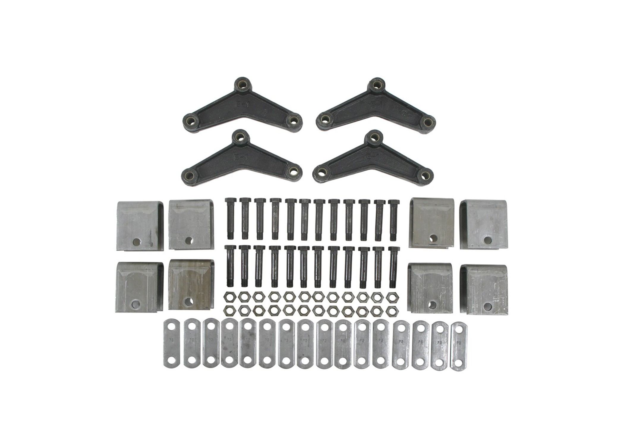 HANGER KIT FOR TRIPLE AXLE, EYE TO EYE SPRING, 1 3/4in SPRINGS