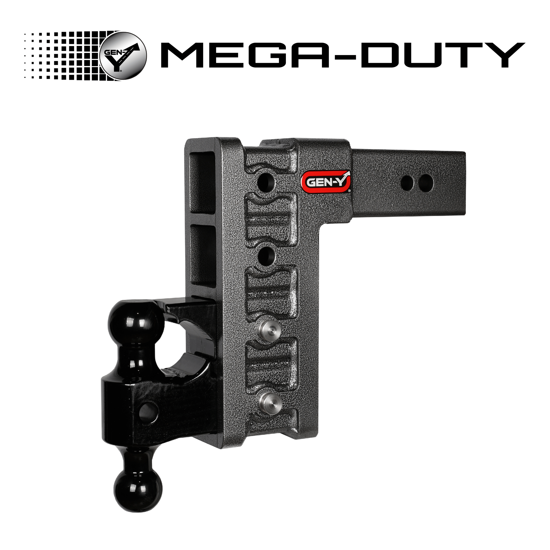 MEGA SERIES 3" SHANK, PINTLE COMBO (32,000 LB. TOWING, 3,500 TONGUE WEIGHT)