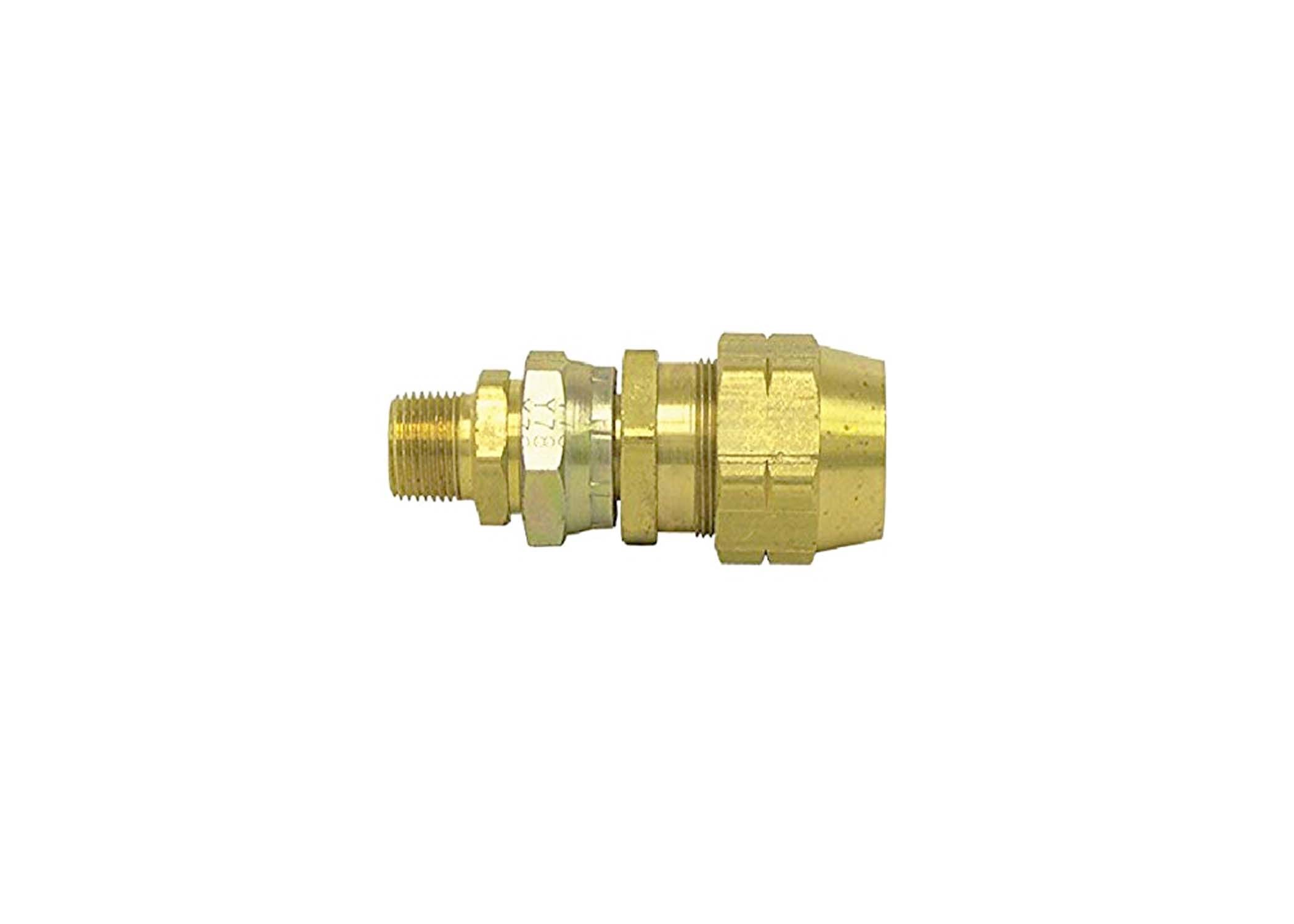 3/8" HOSE FEMALE SWIVEL CONNECTOR W/ 3/8" PIPE ADAPTER