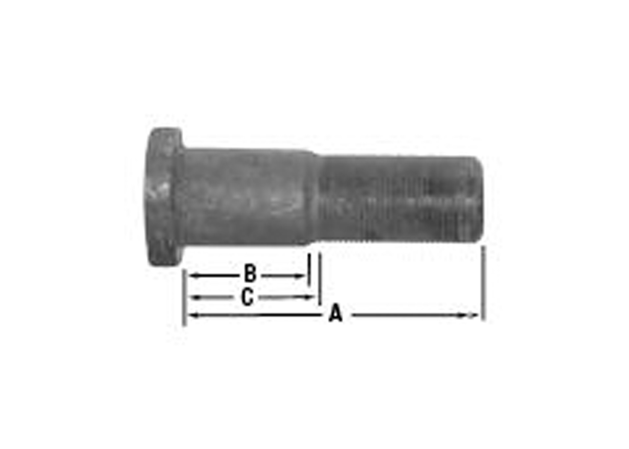 1 1/8" - 16 WHEEL STUD (RH)