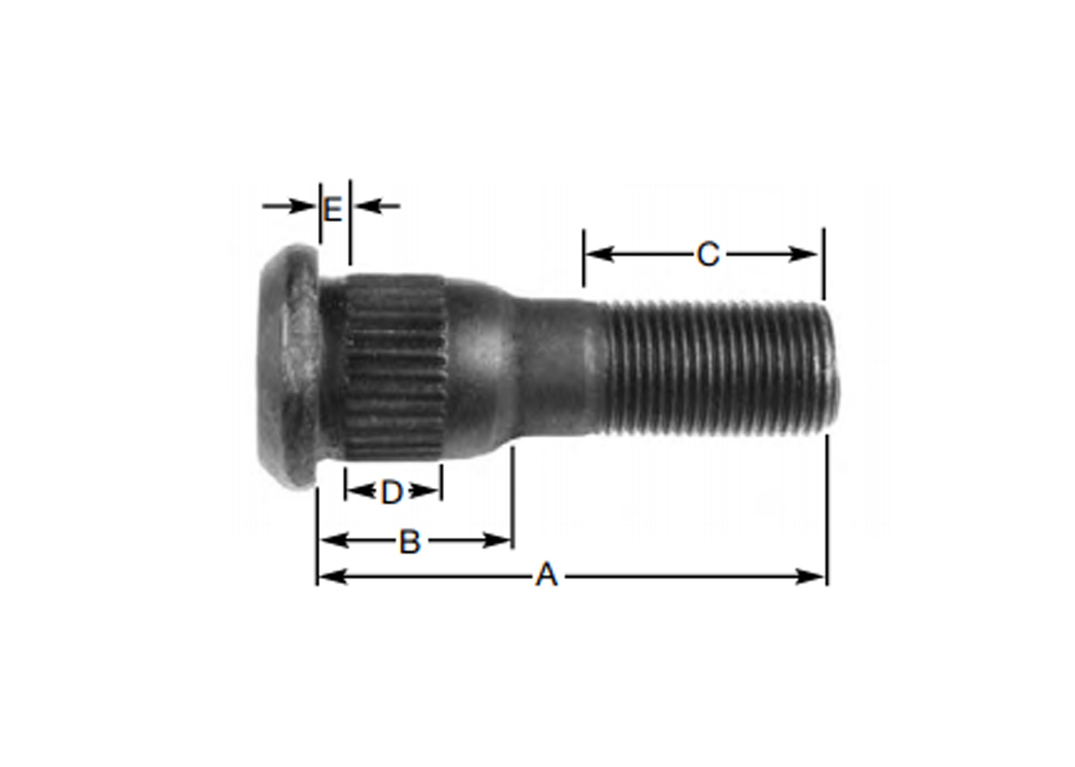 3/4"- 16 WHEEL STUD (RH)