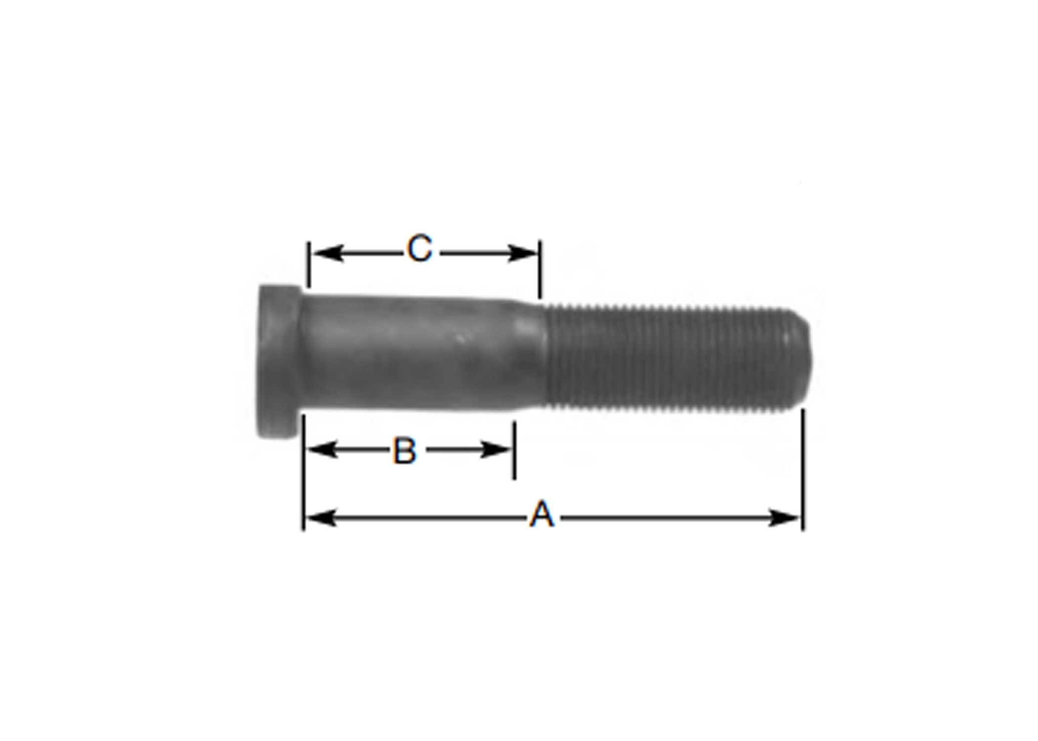 3/4"- 16 D HEADED STUD (RH)