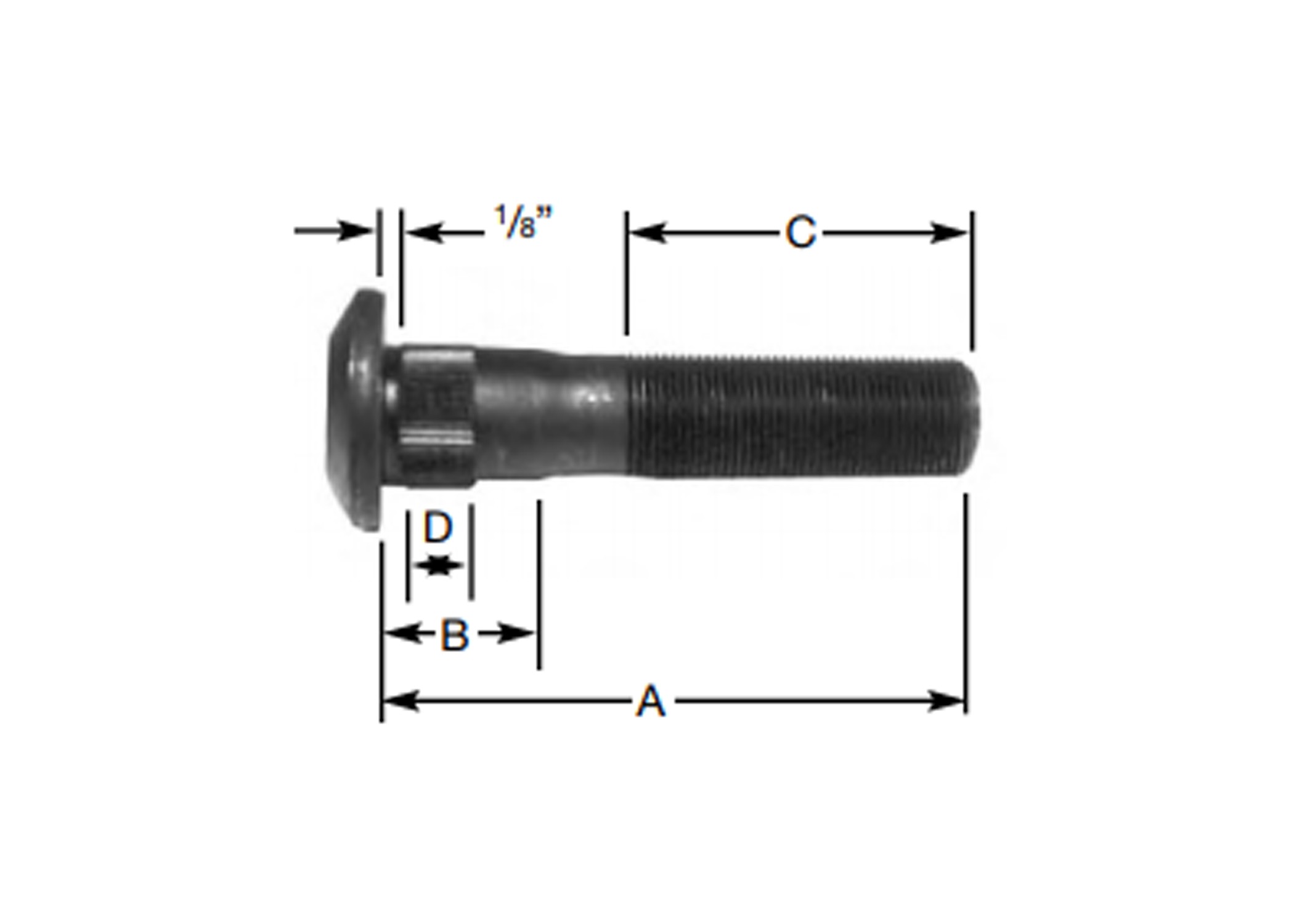 22MM x 1.5 WHEEL STUD (BOX OF 5)