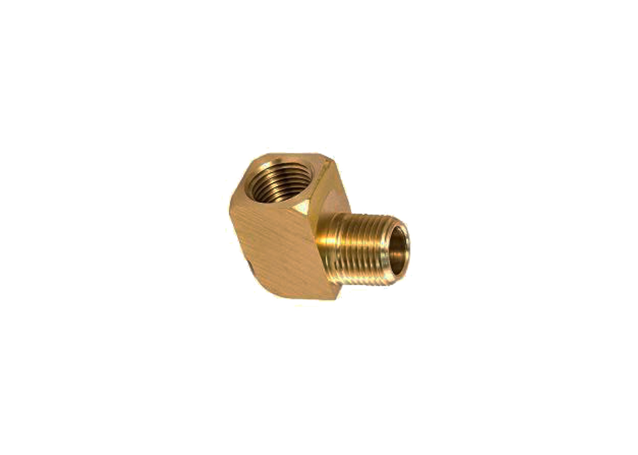 BRASS 90 EXTRUDED STREET ELBOW 1/4" MPT X 1/4" FPT