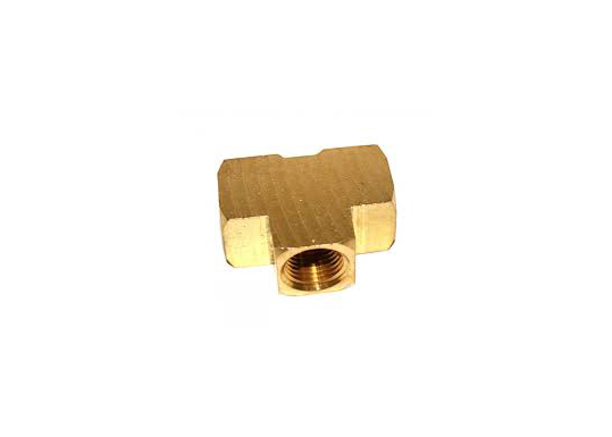 BRASS EXTRUDED TEE 1/2" FPT