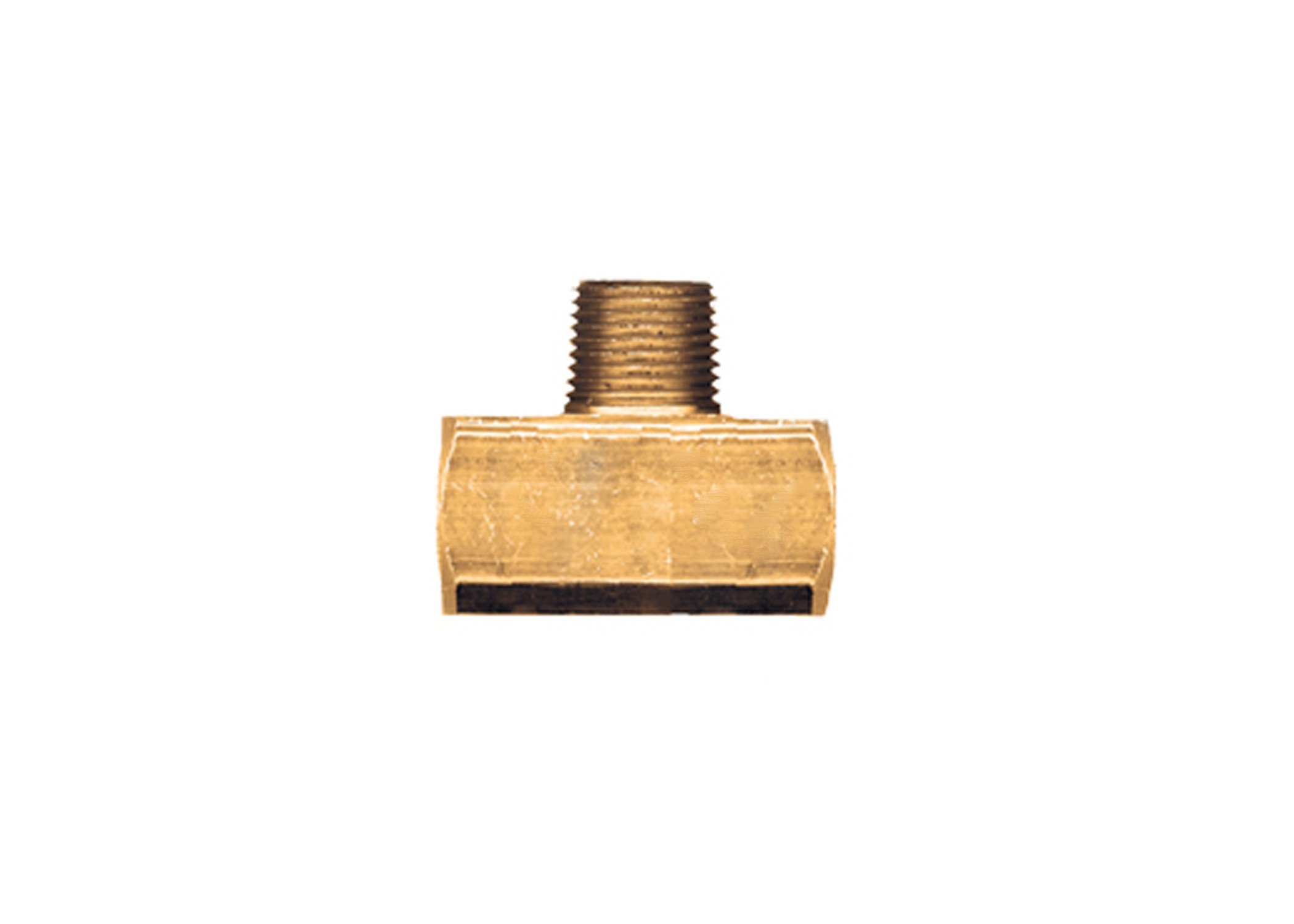 BRASS EXTRUDED BRANCH TEE 1/2" MPT x 1/2" FPT