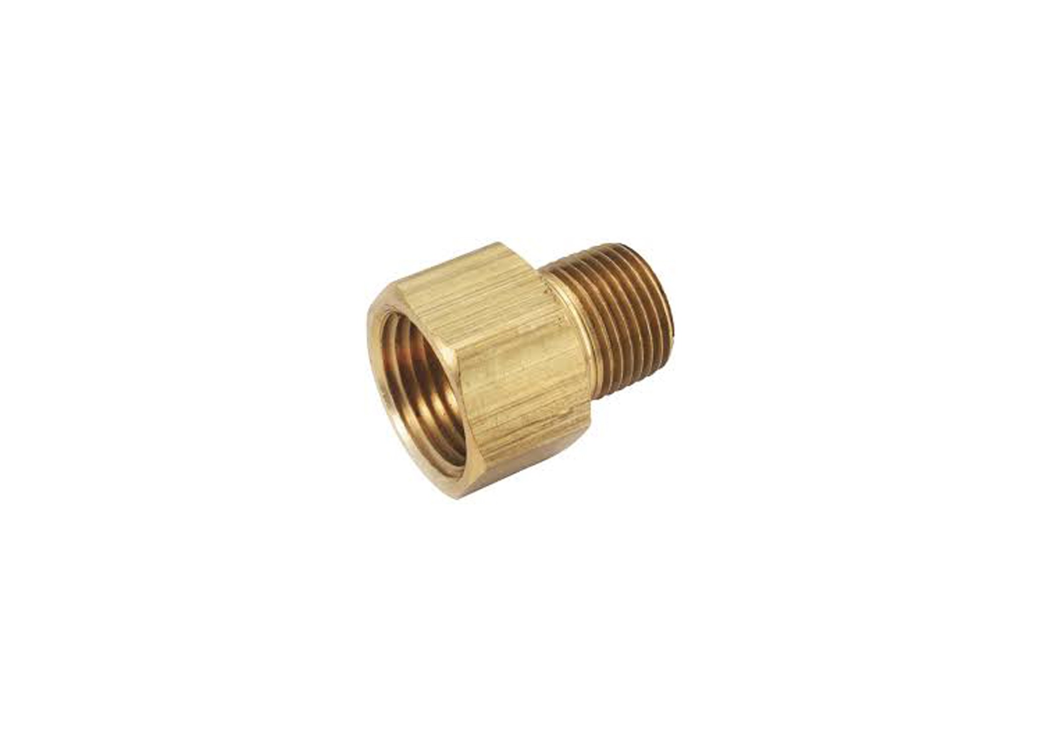 BRASS ADAPTER 3/8" FPT x 3/8" MPT