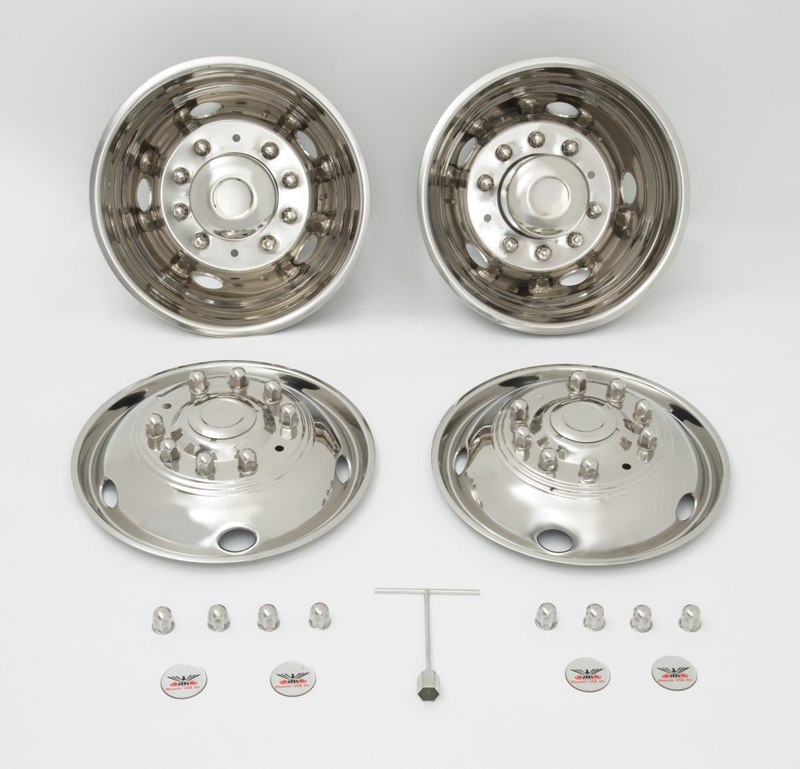 SIMULATOR SET 19.5" X 6" (10 LUG, 225MM BC WHEEL)