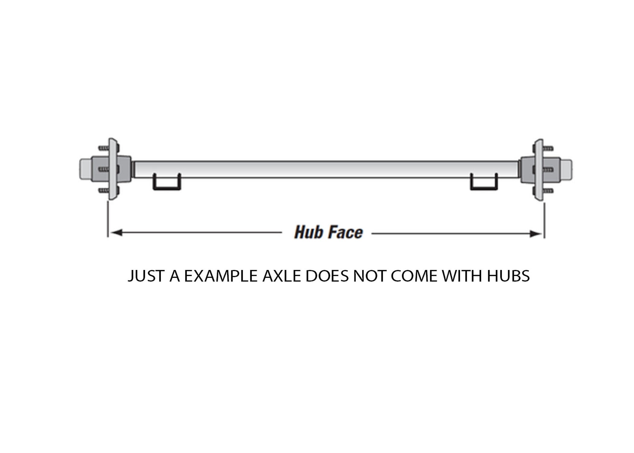 3500# STRAIGHT AXLE BEAM ONLY, HUB FACE 51"