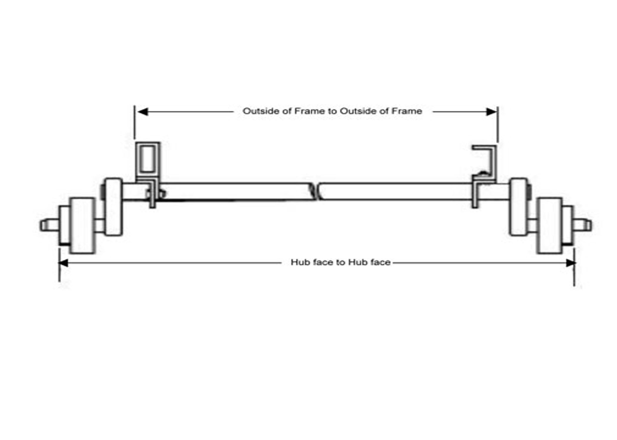 2200 #9 TORFLEX AXLE W/ IDLERS, HF 84"