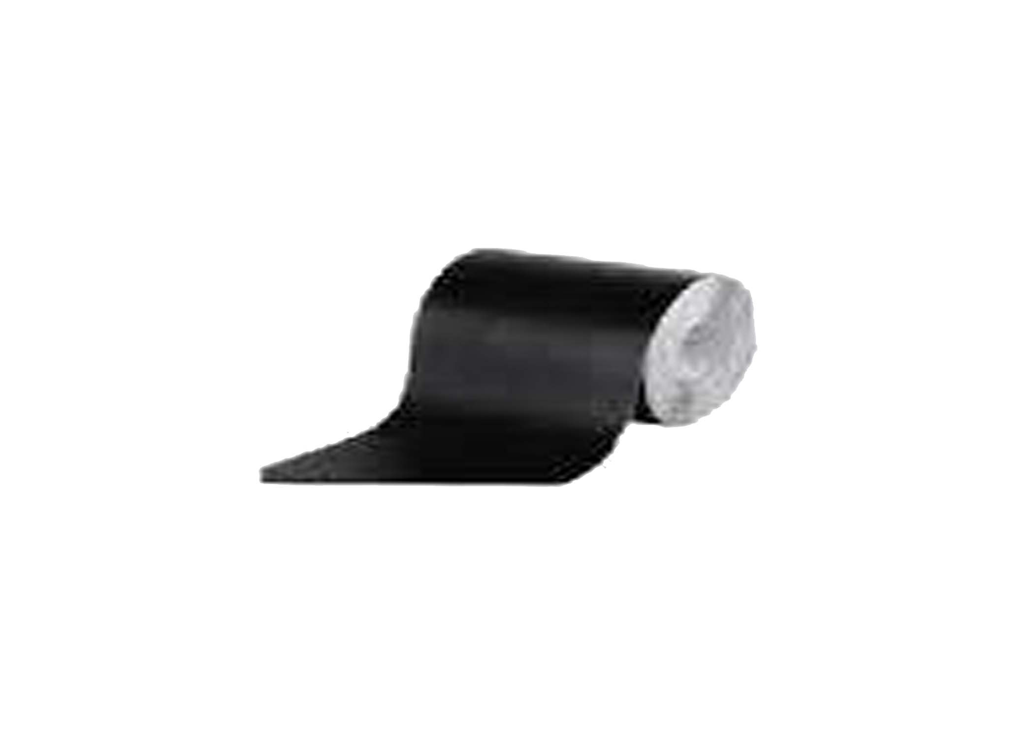 12in SLF-ADH VINYL GRAVEL GUARD, BLACK (PER FOOT)