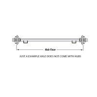 3500# STRAIGHT AXLE BEAM ONLY, HUB FACE 91"