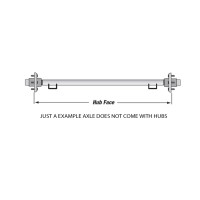 7000# STRAIGHT AXLE BEAM ONLY, HUB FACE 89"