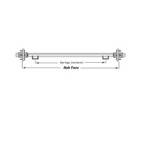 3500# STRAIGHT AXLE W/ IDLER HUB, HUB FACE 60"