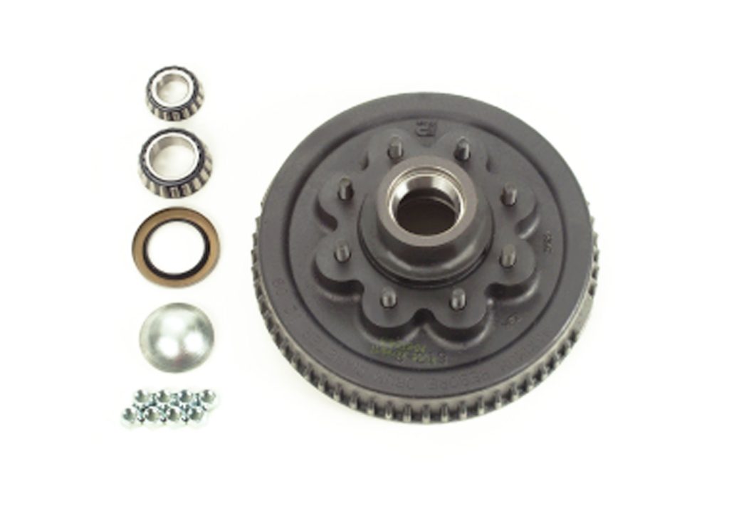 7,000 LB HUB & DRUM KIT (12in x 2in, GREASE, 9/16in STUD)-0