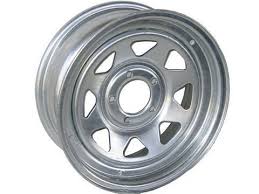 Product Image: 15in x 6in (6 LUG, 5 1/2 BC. GALVANIZED SPOKE WHEEL)