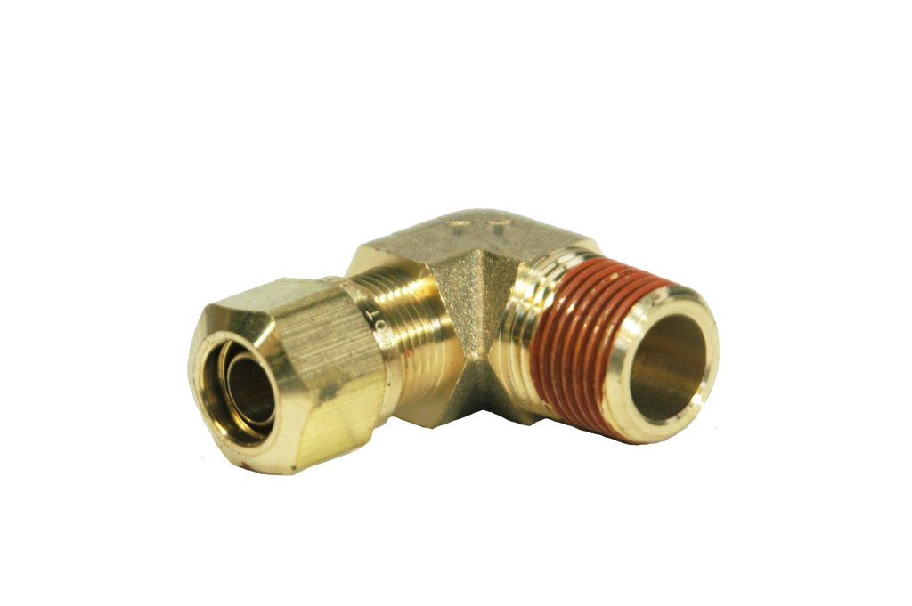 90 DEGREE NYLON TUBING FITTING (1/2in OD, 1/2in NPT)-0