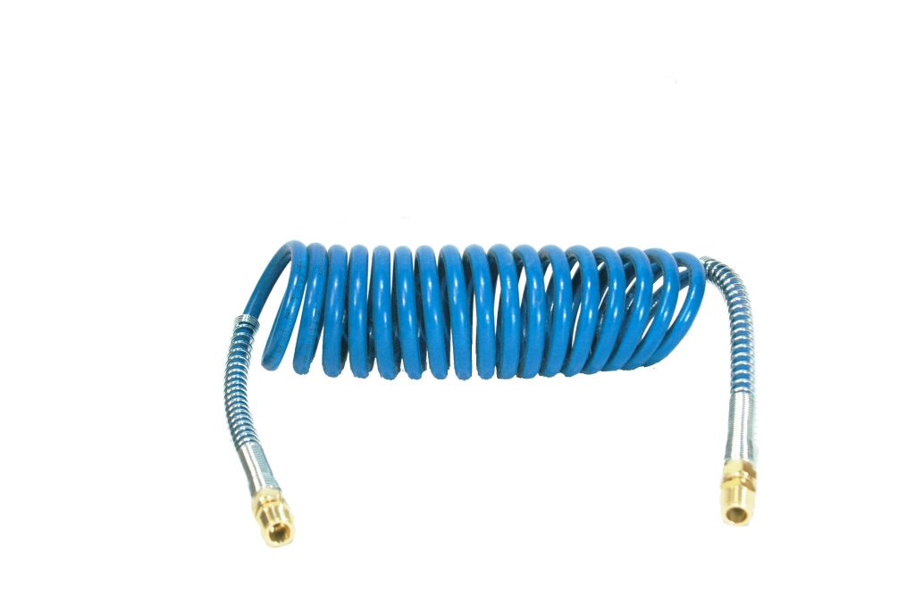 BLUE COILED AIR HOSE 15'-0