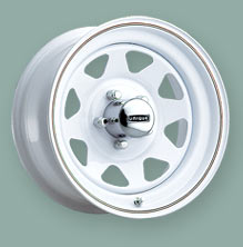 Product Image: 15in x 7in (8 LUG, 6 1/2in BC. WHITE SPOKE WHEEL)