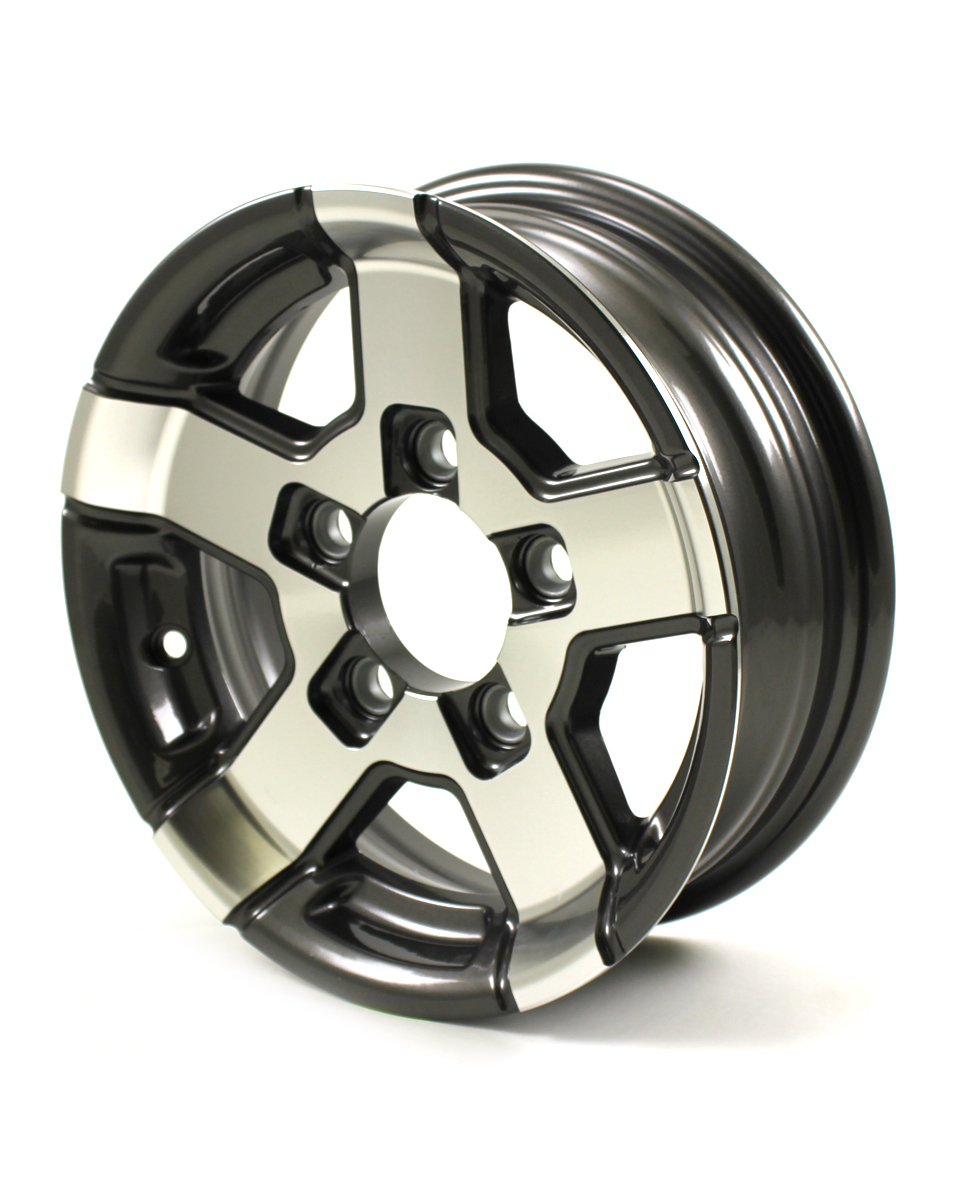 Product Image: 13in x 5in SERIES 07 BLACK HI-SPEC ALUMINUM WHEEL (5 LUG, 4 1/2in BC.)