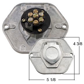 Product Image: 7 WAY CIRCUIT BREAKER STYLE RECEPTACLE W/O HOUSING