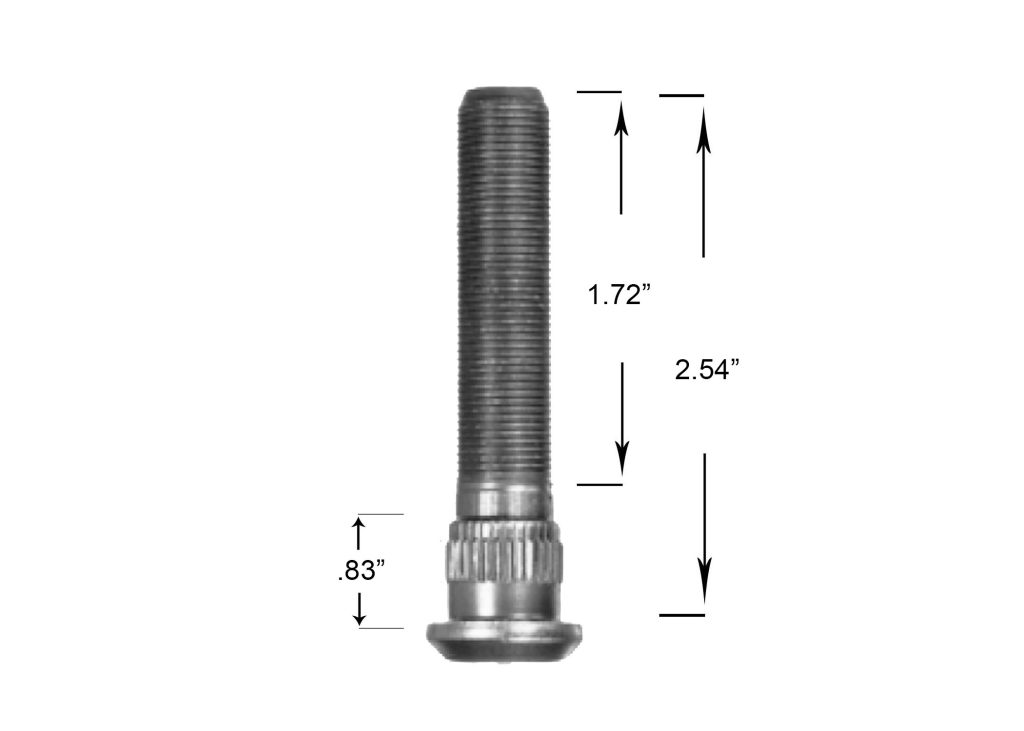 METRIC WHEEL STUD RH-0