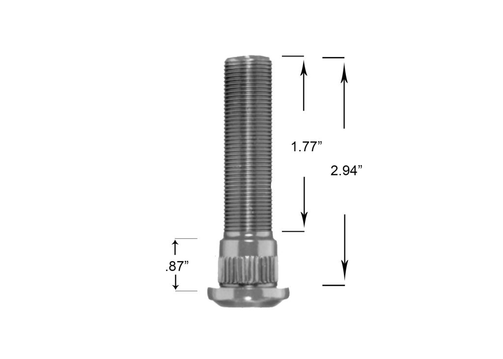 METRIC WHEEL STUD RH-0