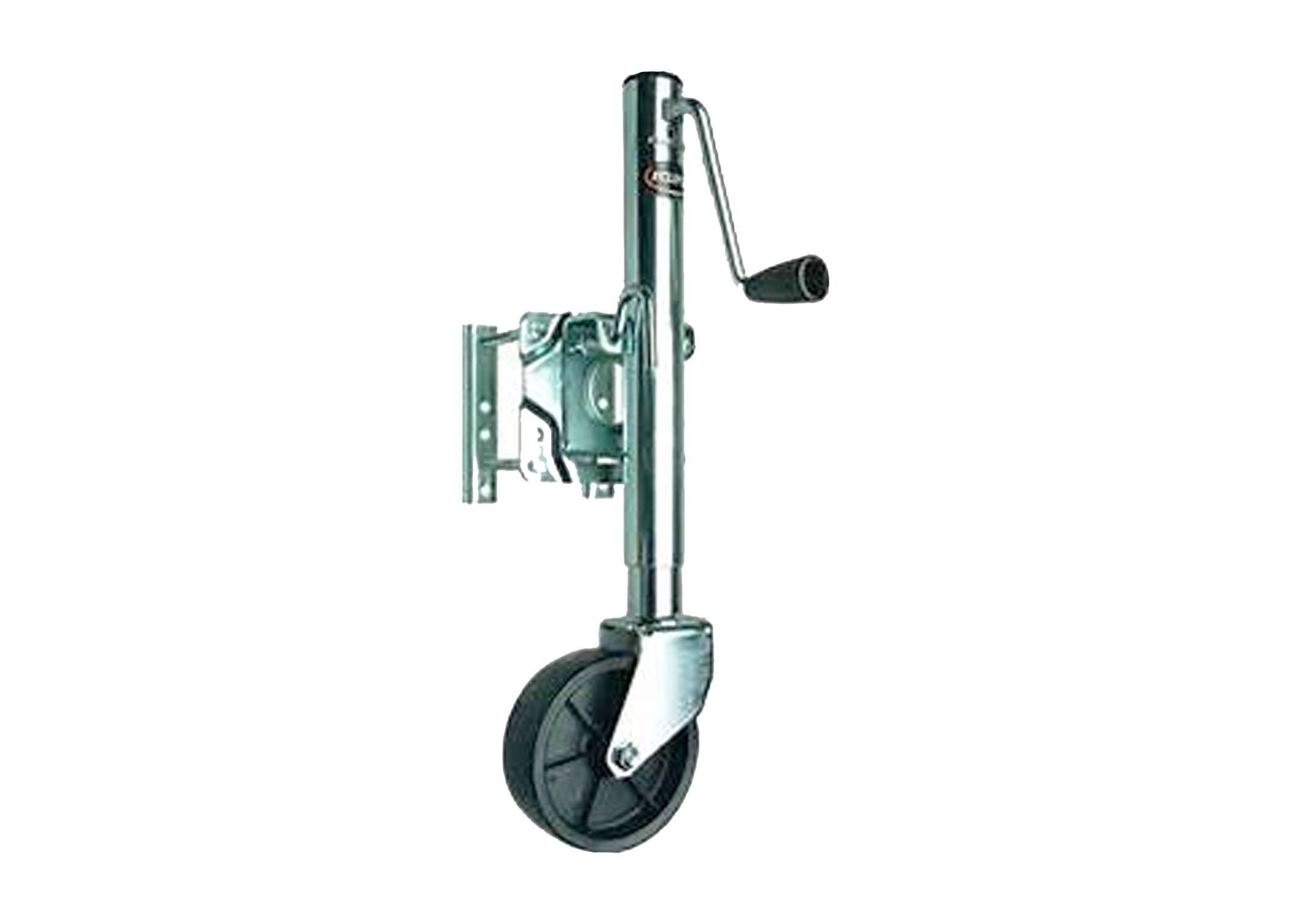 Product Image: 1,000 LB SWIVEL JACK BOLT ON (10in LIFT, FULTON, W/ WHEEL, MARINE GRADE)