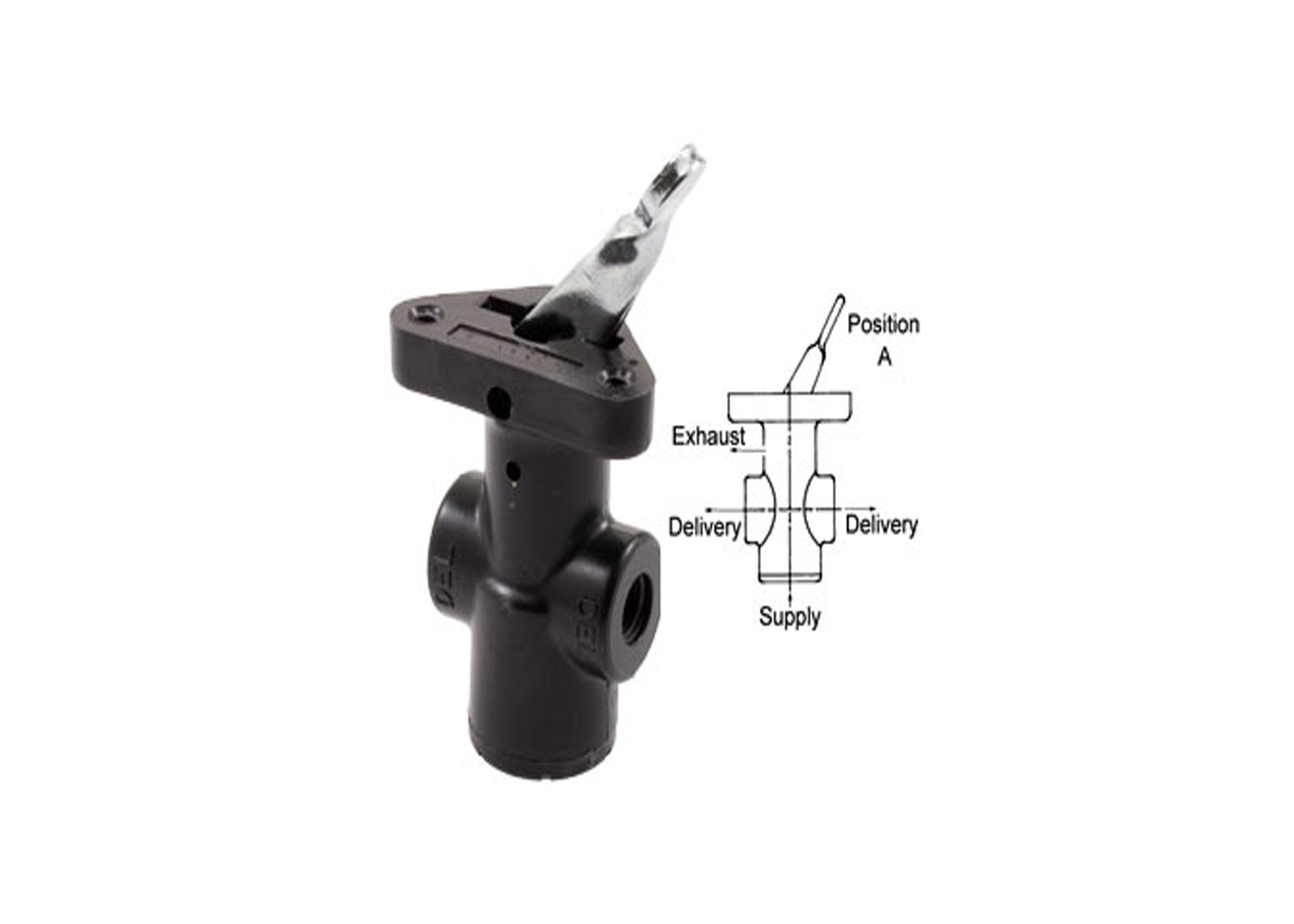 Product Image: PANEL MOUNT FLIPPER STYLE VALVE