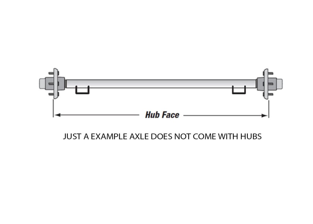 2200# STRAIGHT AXLE BEAM ONLY, HUB FACE 80